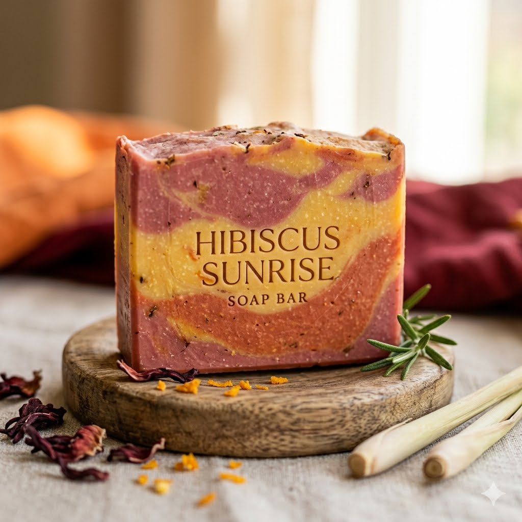 Hibiscus Sunrise Soap Bar